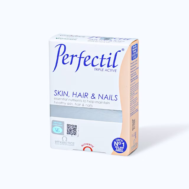 Alternative view of Viên uống Vitabiotics Perfectil hỗ trợ chăm sóc da, tóc, móng (Hộp 30 viên)