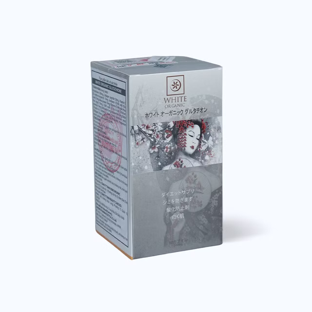 Viên uống White Organic Glutathione hỗ trợ làm sáng da (Hộp 60 viên)